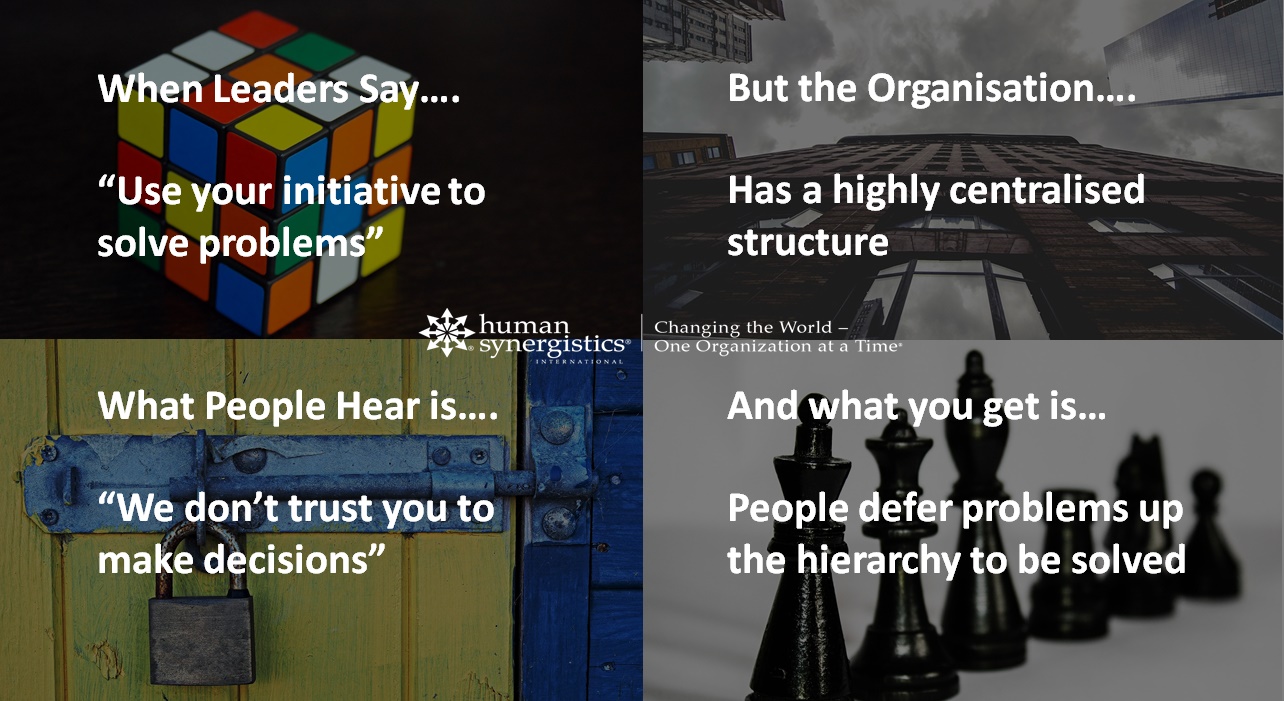 Use initiative to solve problems