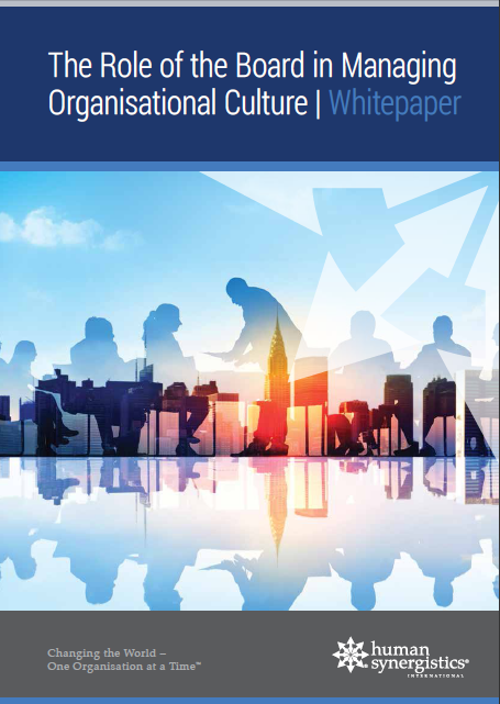 The Role of the Board in Managing Organisational Culture