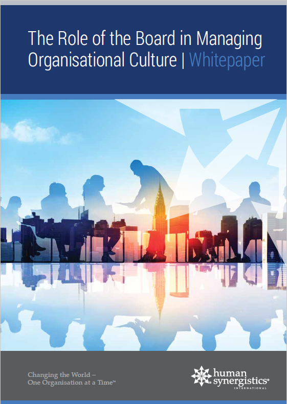 The Role of the Board in Managing Organisational Culture